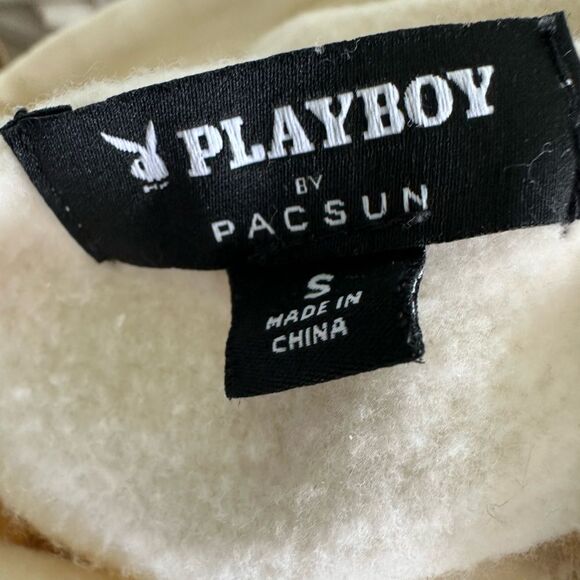 Playboy By Pacsun Club Layered Pullover Drawstring Hoodie Sweatshirt Leisure S - Picture 10 of 12